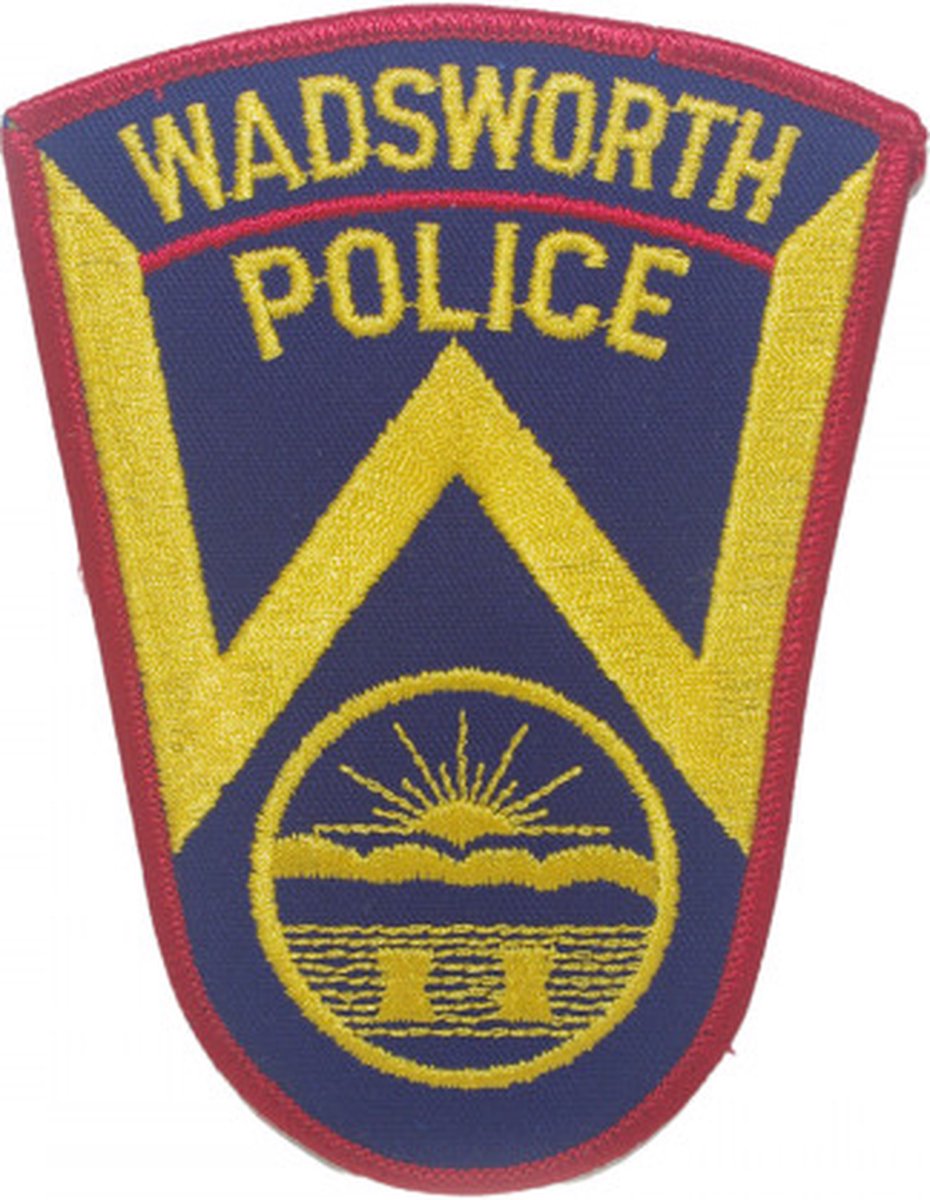 Wadsworth Police geborduurde patch embleem | Opnaai